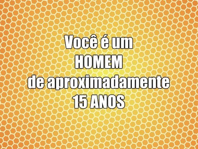 Homem, aproximadamente 15 anos