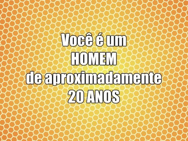 Homem, aproximadamente 20 anos
