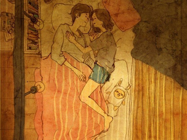 É dormir juntinhos todas as noites