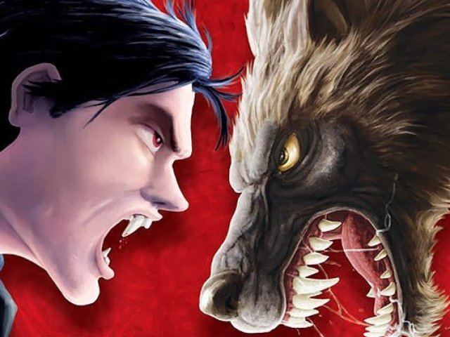 50% Vampiro e 50% Lobisomem