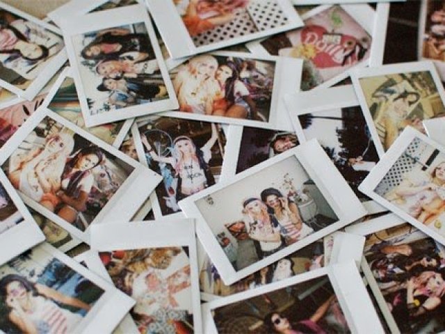 Um álbum de fotos da sua família