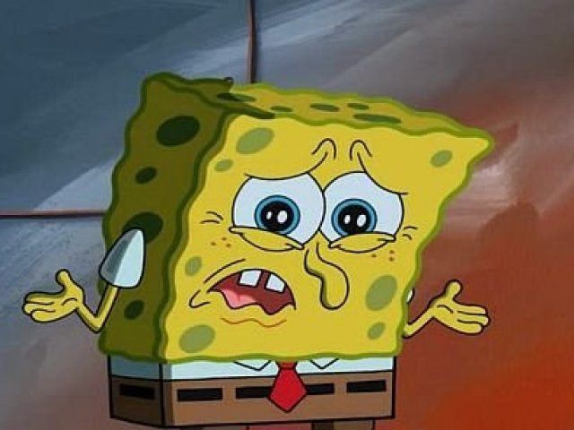 Você não assisitu muito Bob Esponja na sua vida né? Experimente assistir uns 9 episódios e você conseguira melhorar o numero de acertos!