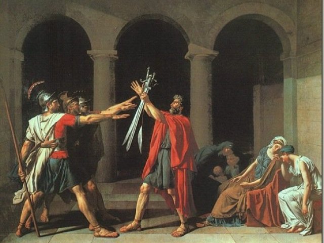 O Juramento dos Horácios - Jacques-Louis David