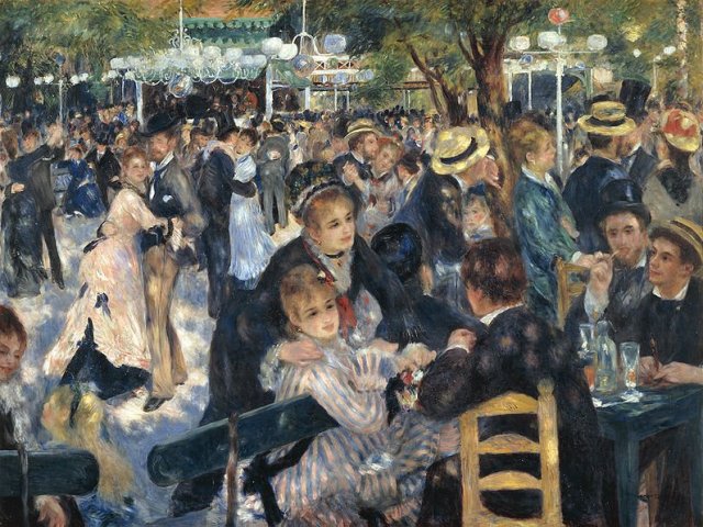 O baile no moulin de la galette - Renoir