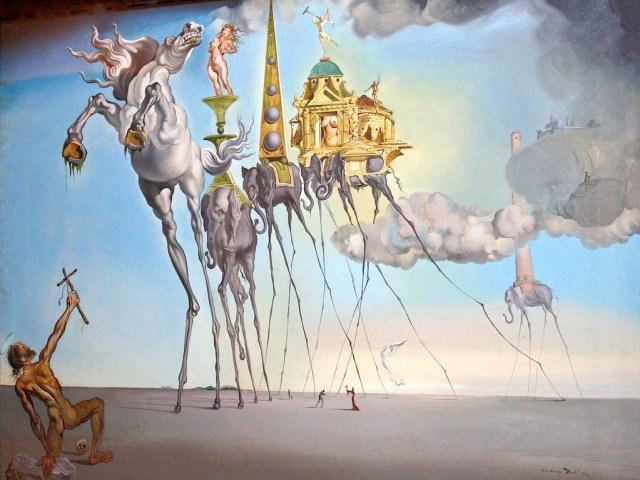 A Tentação de Santo Antônio - Salvador Dalí