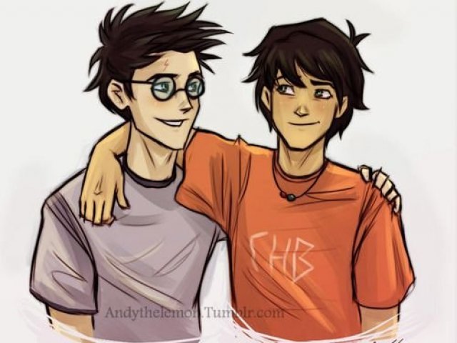 50% Harry Potter e 50% Percy Jackson