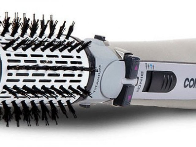 Escova Rotating Air Brush Titanium