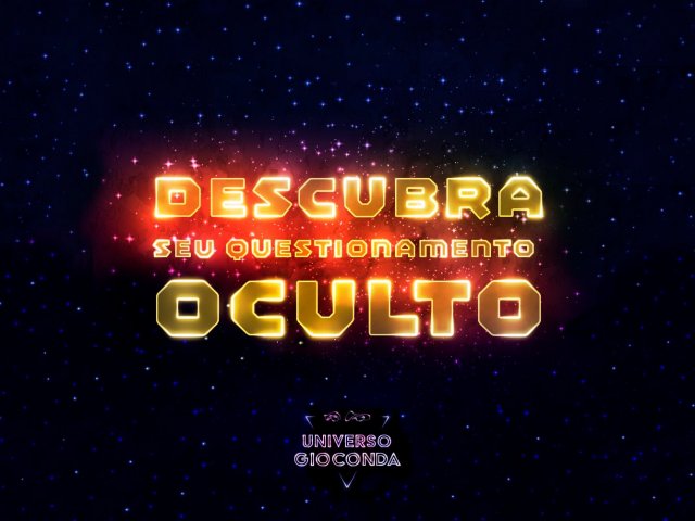 Descubra seu questionamento oculto
