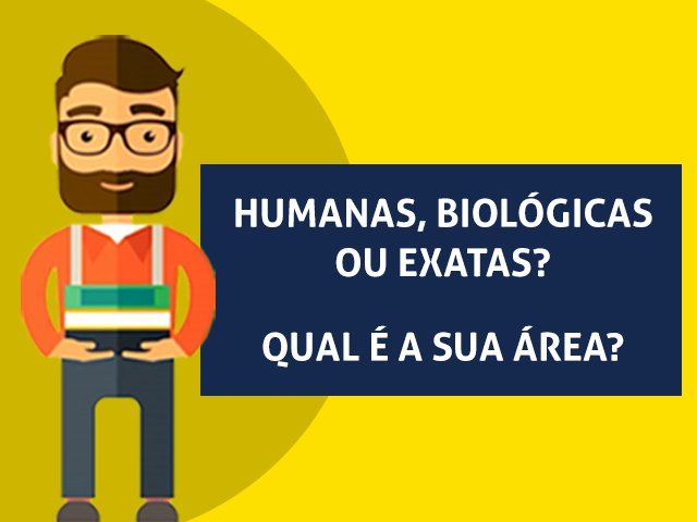 Você é mais de Biológicas, Humanas ou Exatas?