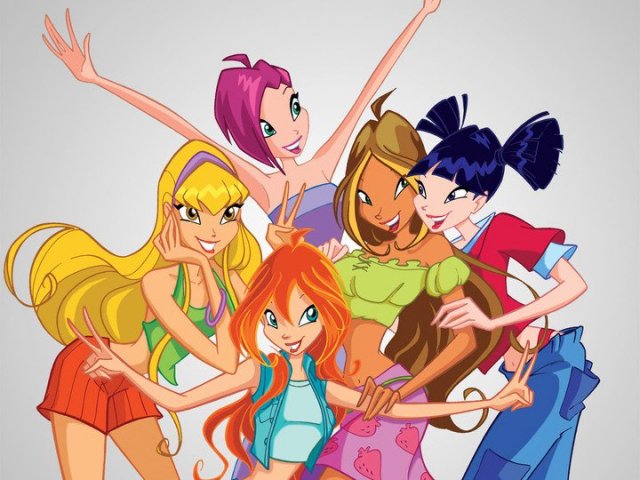 50% As Meninas Super Poderosas e 50% Clube das Winx