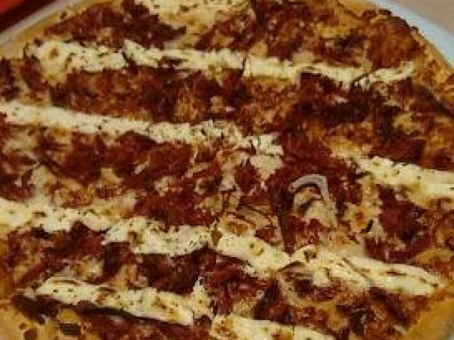 Pizza de carne seca