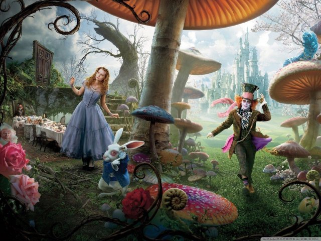 Você conhece o filme "Alice no país das Maravilhas"?