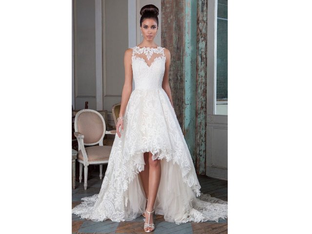 Vestido Mullet com Decote Quadrado