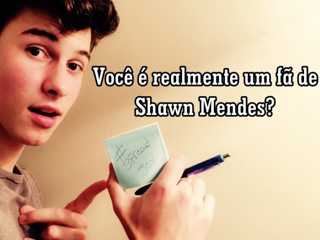 Você é realmente um fã de Shawn Mendes?