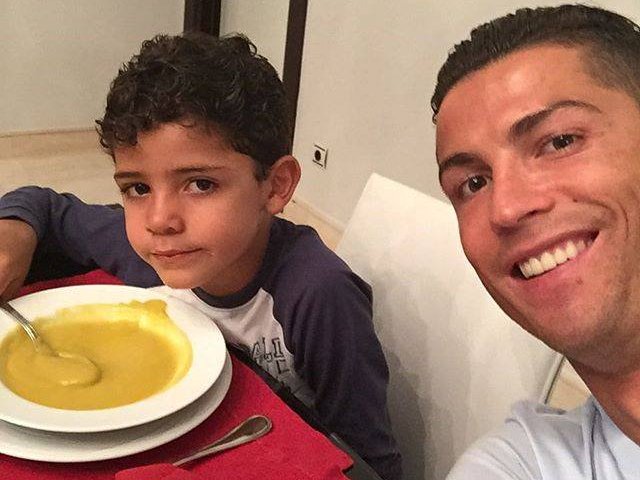 Cristiano Ronaldo e o filho