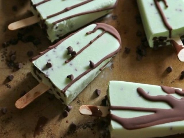 Menta com chocolate