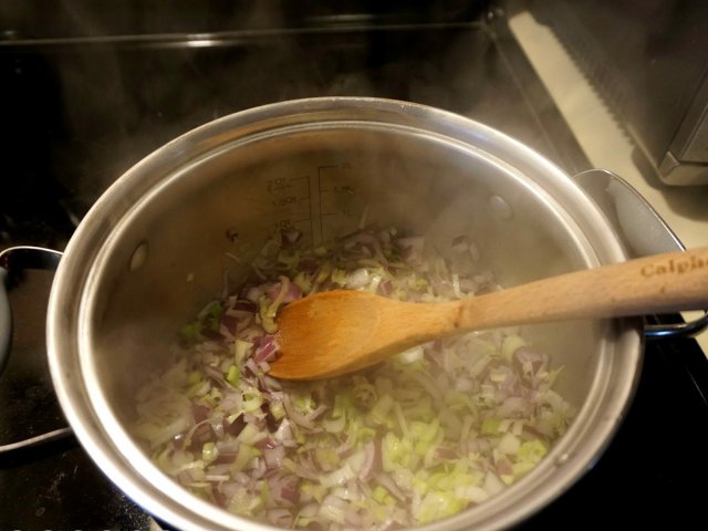 Alho e cebola frito