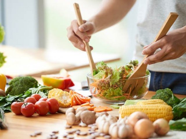 O chef da cozinha vegan